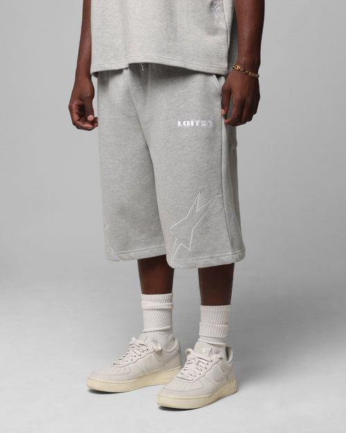 Loiter Dark Performance Fleece Shorts Grey