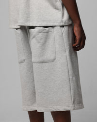 Loiter Dark Performance Fleece Shorts Grey