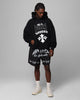 Loiter Stacked Metal Walk Shorts Black
