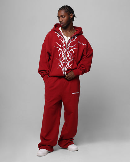 Loiter Blood Born Track Pants Burgandy