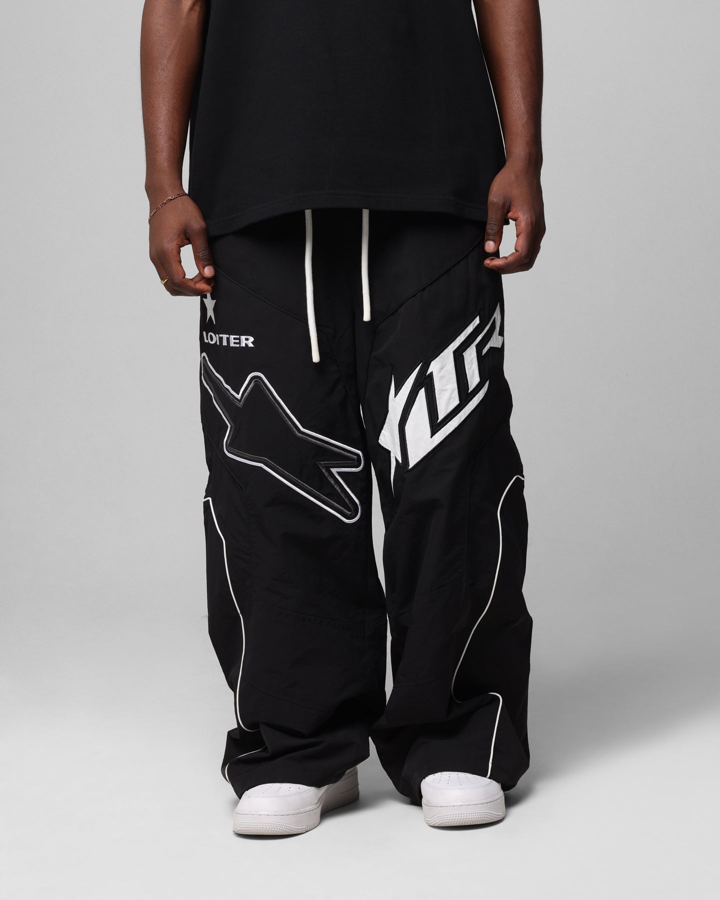 Loiter Motocross Parachute Pants Black | Culture Kings NZ