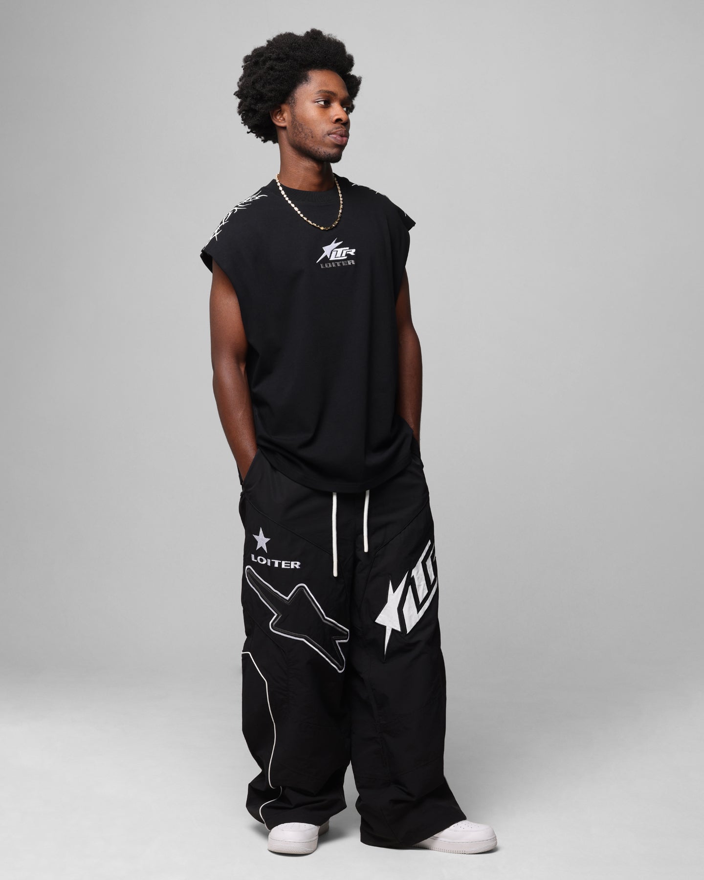 Loiter Motocross Parachute Pants Black | Culture Kings NZ
