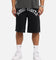 Saint Morta Amplus Gothic Denim Jort Shorts Black Shadow