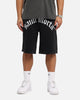 Saint Morta Amplus Gothic Denim Jort Shorts Black Shadow