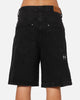 Saint Morta Amplus Gothic Denim Jort Shorts Black Shadow