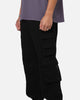 Saint Morta Modern Utility Cargo Pants Washed Black