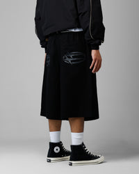 Loiter 3 Quarter Shorts Black