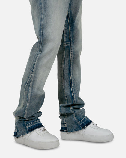 MNML B484 Flare Denim Jeans Blue