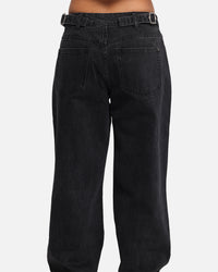 XXIII Women's Baggy Jeans Washed Black