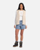 XXIII Women's High Cut A-Line Denim Shorts Blue Denim