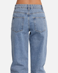 XXIII Women's High Rise Relaxed Jeans Blue Denim