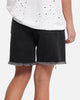 XXIII Women's Relaxed Denim Shorts Washed black