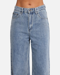 XXIII Women's Wide Leg Jeans Blue Denim