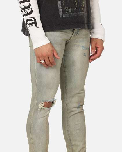 Saint Morta Dynasty Dirty Distressed Jeans Dirty Denim