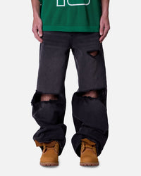 MNML Blowout Rave Denim Jeans Vintage Black