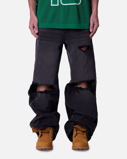 MNML Blowout Rave Denim Jeans Vintage Black