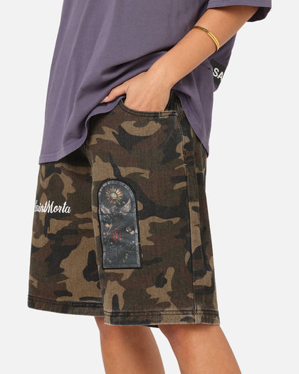 Saint Morta Kingdomcome Baggy Shorts Woodland Camo