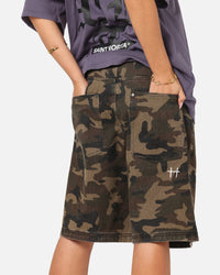 Saint Morta Kingdomcome Baggy Shorts Woodland Camo