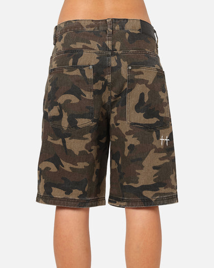Saint Morta Kingdomcome Baggy Shorts Woodland Camo