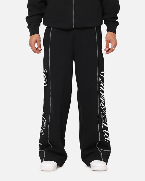 Carre Script Trackpants Black