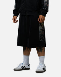 Saint Morta Kingdomcome Baggy Sweat Shorts Vintage Black