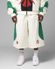 Loiter Club Classic Track Shorts White/Green