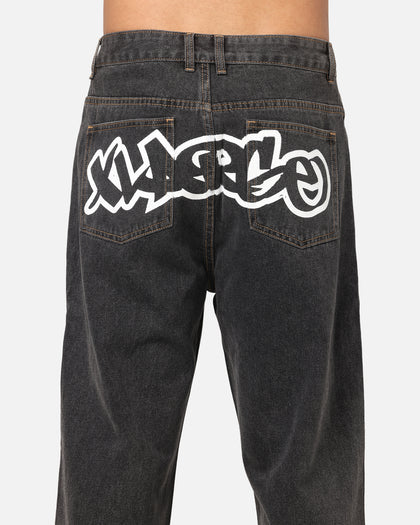 X-Large Mark Bull Denim 91 Pants Washed Black