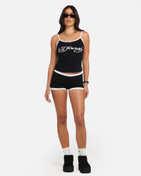 Ed Hardy Women's Logo Mini Shorts Black/White