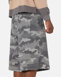 XXIII Wide Leg Denim Shorts Digi Camo