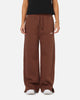 Nike Women's Sportswear Phoenix Fleece High Waisted Wide Leg Sweat Pants Fauna Brown/Sail