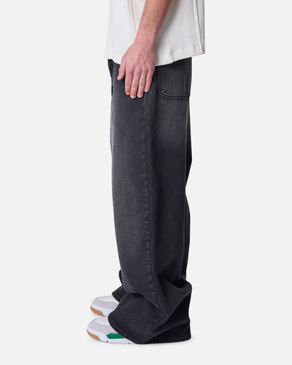 MNML Baggy Washed Rave Denim Jeans Vintage Black
