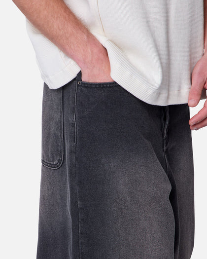 MNML Baggy Washed Rave Denim Jeans Vintage Black