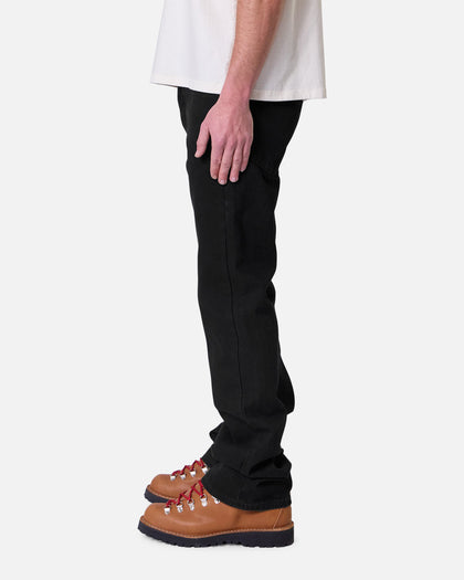 MNML Raw Bootcut Denim Jeans Rinsed Black