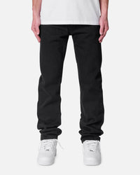 MNML Raw Straight Denim Jeans Rinsed Black
