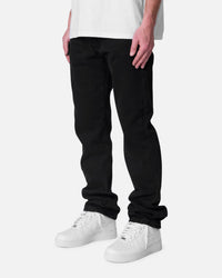 MNML Raw Straight Denim Jeans Rinsed Black
