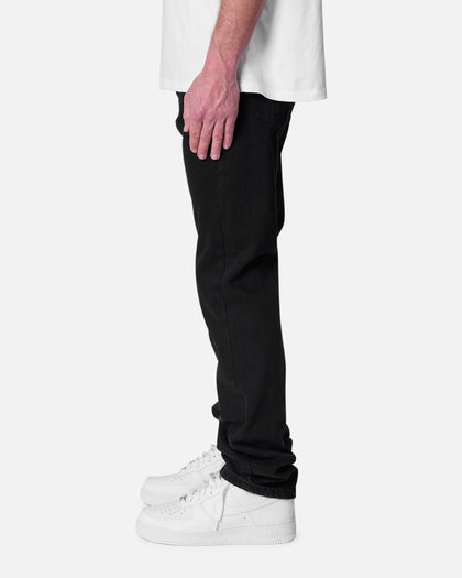 MNML Raw Straight Denim Jeans Rinsed Black