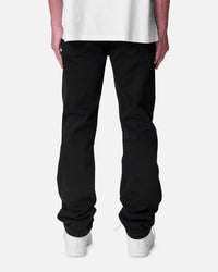 MNML Raw Straight Denim Jeans Rinsed Black