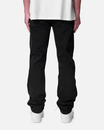 MNML Raw Straight Denim Jeans Rinsed Black