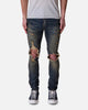 MNML X738 Chewed Up Denim Jeans Stone Washed Shadow