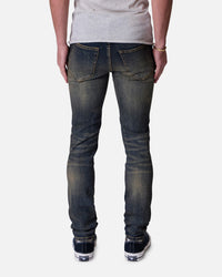 MNML X738 Chewed Up Denim Jeans Stone Washed Shadow