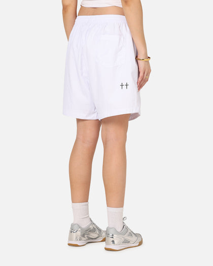 Saint Morta Scription Nylon Shorts White
