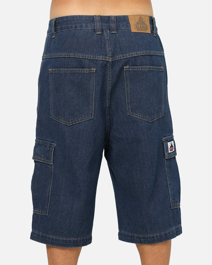 X-Large Baggy Cargo Denim 91 Shorts Dark Indigo