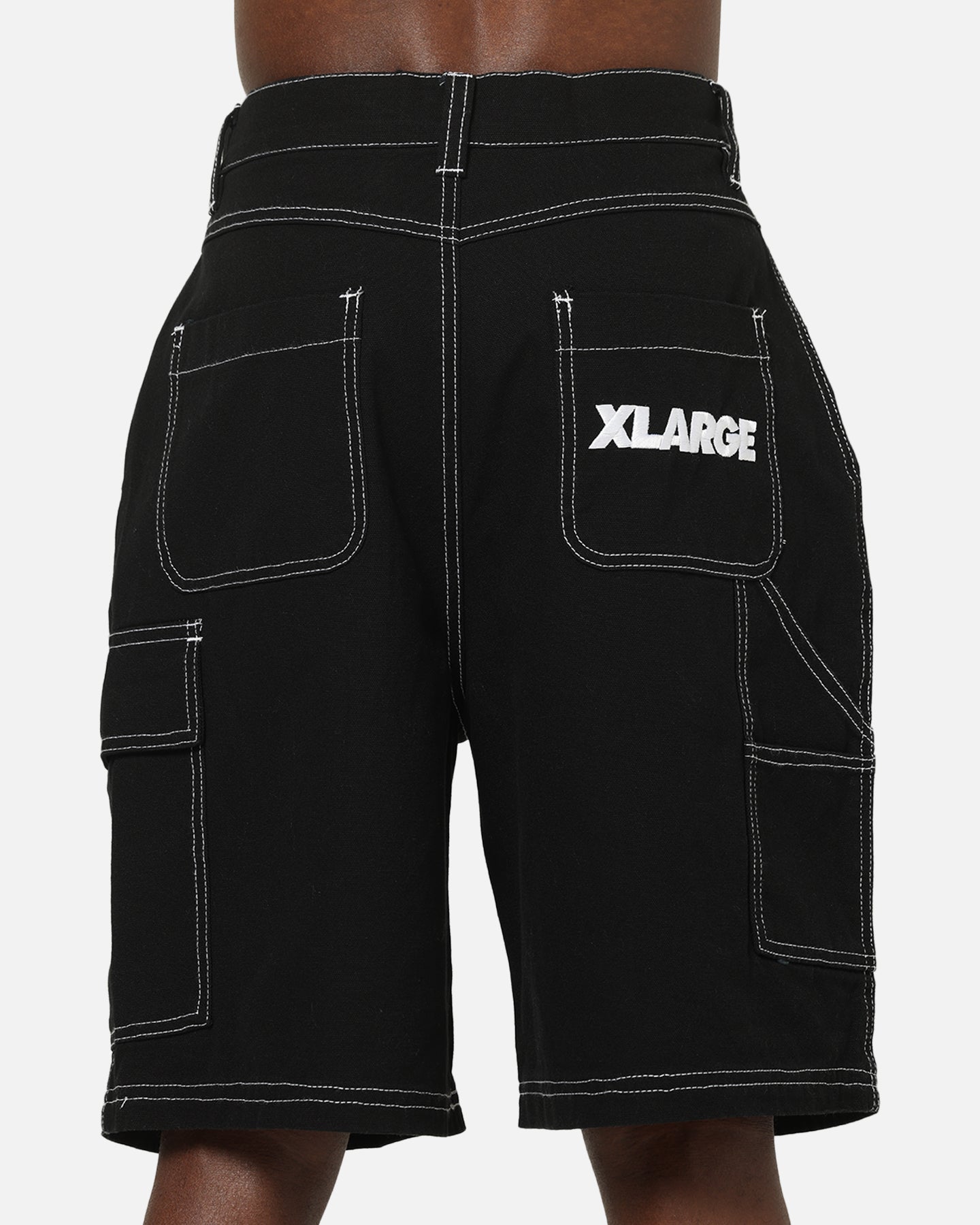 X-Large Italic Work Cargo Shorts Black | Culture Kings NZ