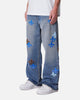 MNML Baggy Fleur Denim Jeans Blue
