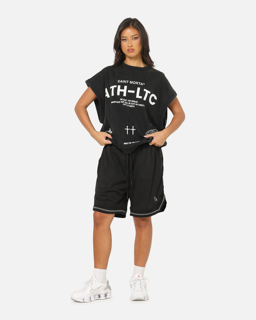 Saint Morta Athletc Taped Basketball Shorts Black