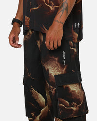 Saint Morta Rapture Cargo Pants Black/Orange