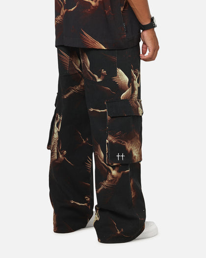 Saint Morta Rapture Cargo Pants Black/Orange