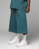 Loiter Destruct Sweat Shorts Teal