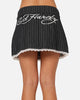 Ed Hardy Women's Pinstripe Mini Skirt Pinstripe
