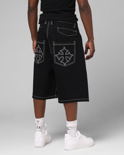Loiter Biker Jorts Black
